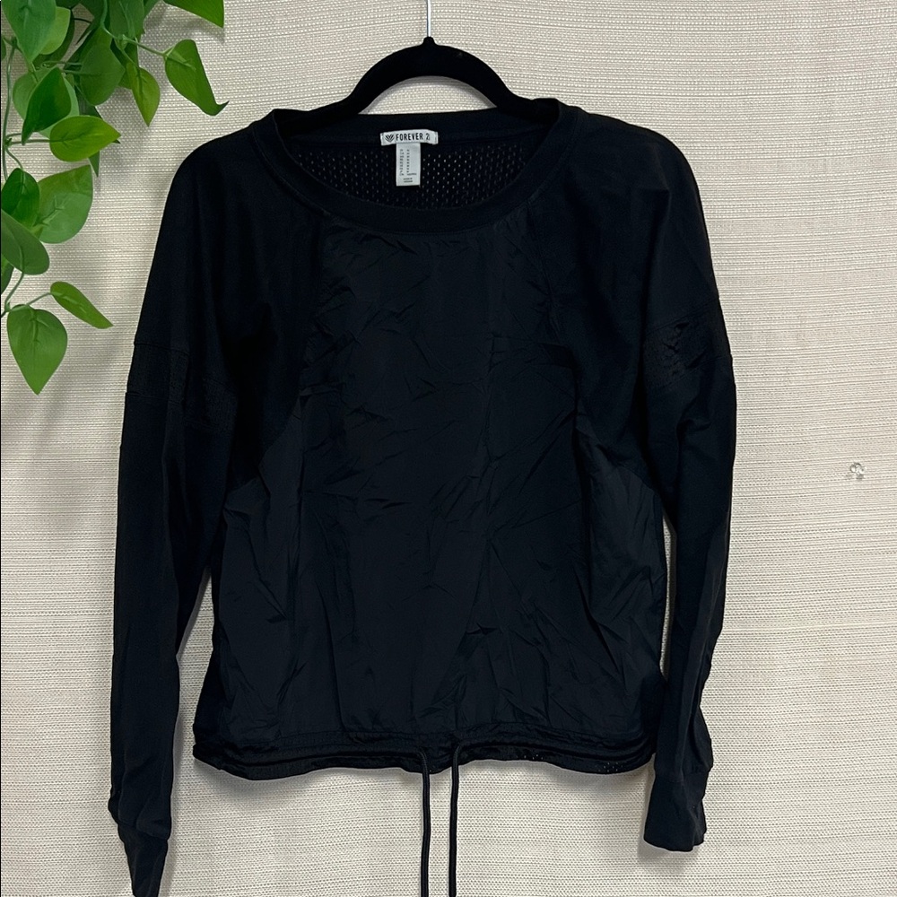 Forever 21 Black Long Sleeve Top